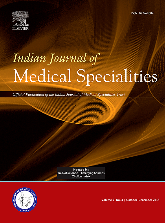 Go to journal home page - Indian Journal of Medical Specialities